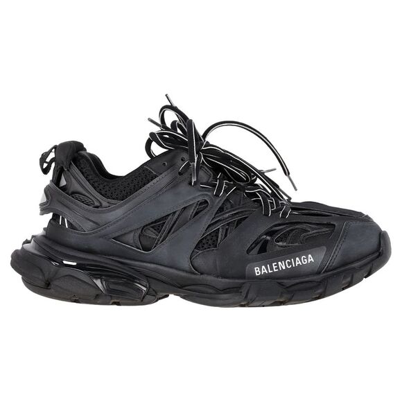 Balenciaga Track Sneakers in Black Polyurethane - Picture 1 of 8